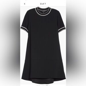 rag & bone Black Dress with White Trim